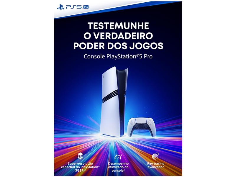 PlayStation 5 Pro 2024 2TB 1 Controle Branco Sony