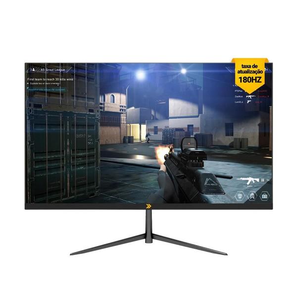 Monitor Gamer Curvo KBM! GAMING MG210 23.6", 180Hz, Full HD, 1ms, DisplayPort e HDMI, Adaptive Sync, Ajuste de Ângulo