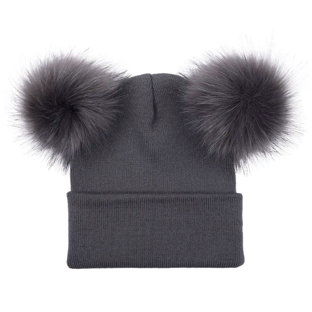 Gorro Pompom Duplo Skullies