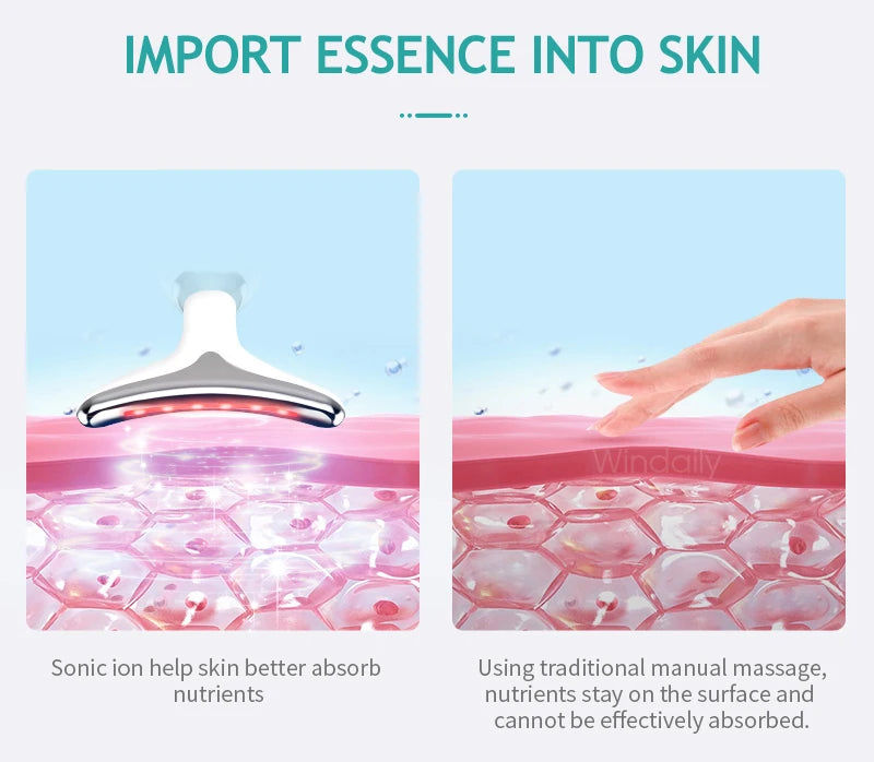 Neck Facial Lifting Device Skin Tightening Anti Wrinkle EMS Microcurrent Face Massager Double Chin Remover Skin Care Beauty Tool