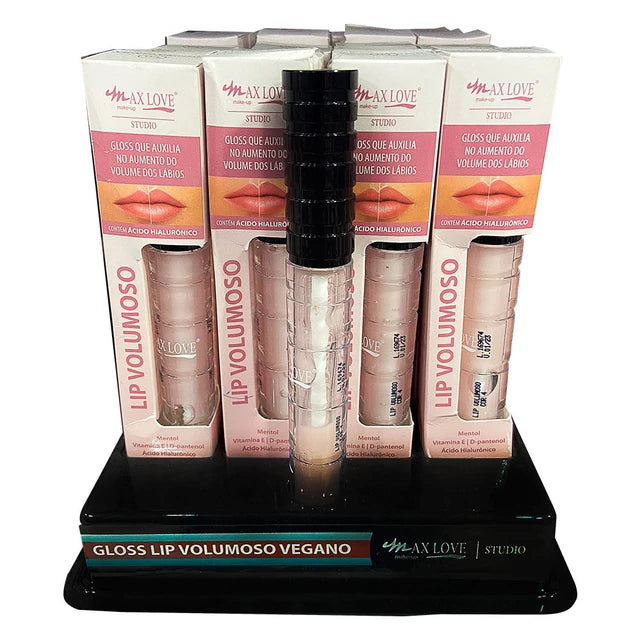 Kit 10 Gloss Labial Max Love Lip Volumoso Cor 4